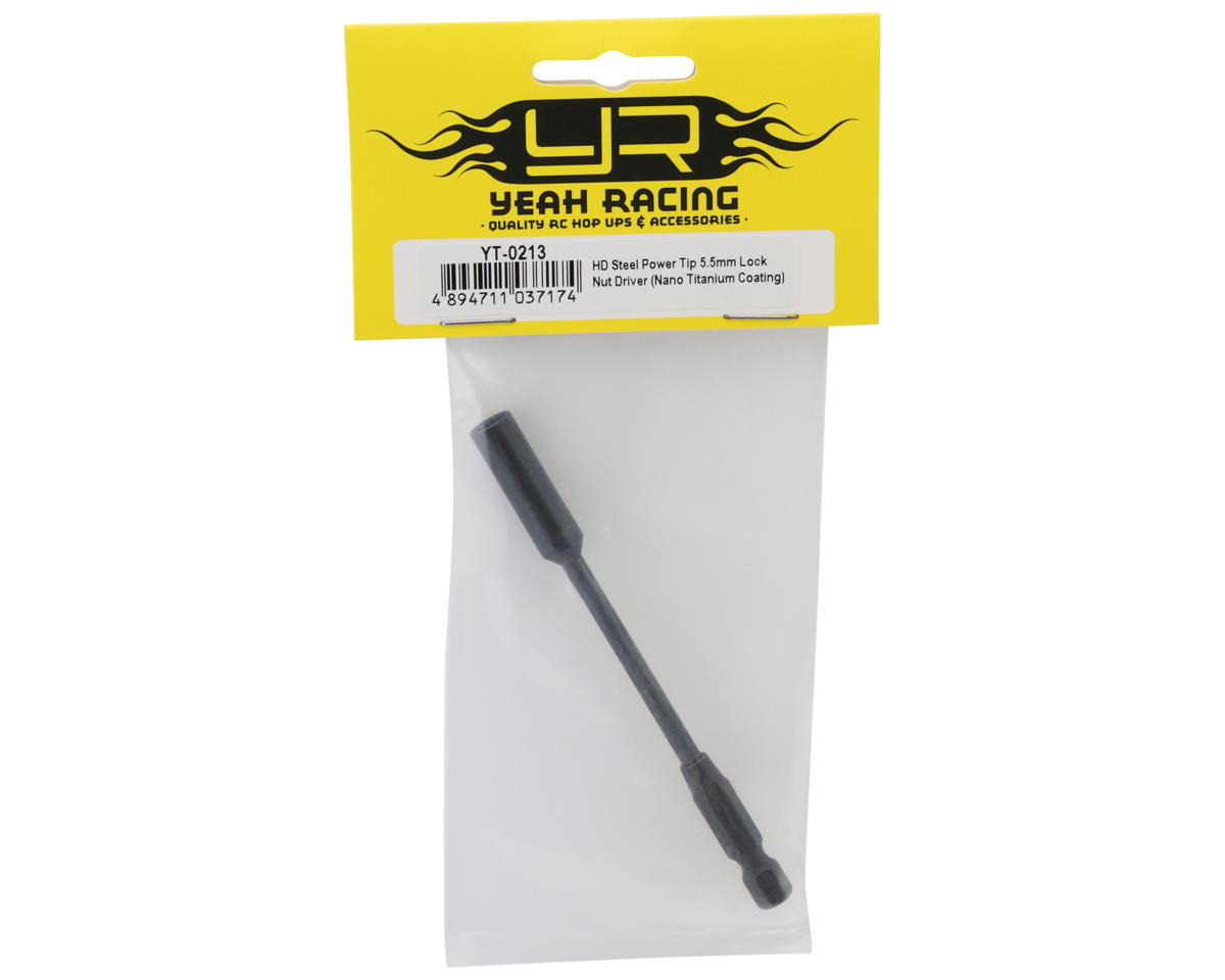 Yeah Racing HD Steel Power Tip Lock Nut Driver Bit (Nano Titanium Coating)