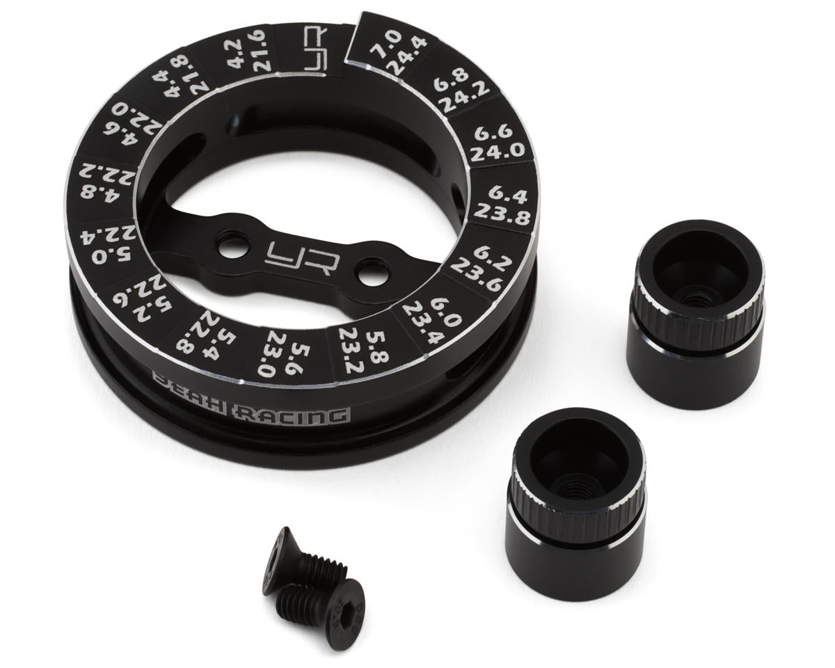 Yeah Racing 1/10 Touring Cars Aluminum Round Droop Gauge (Black)