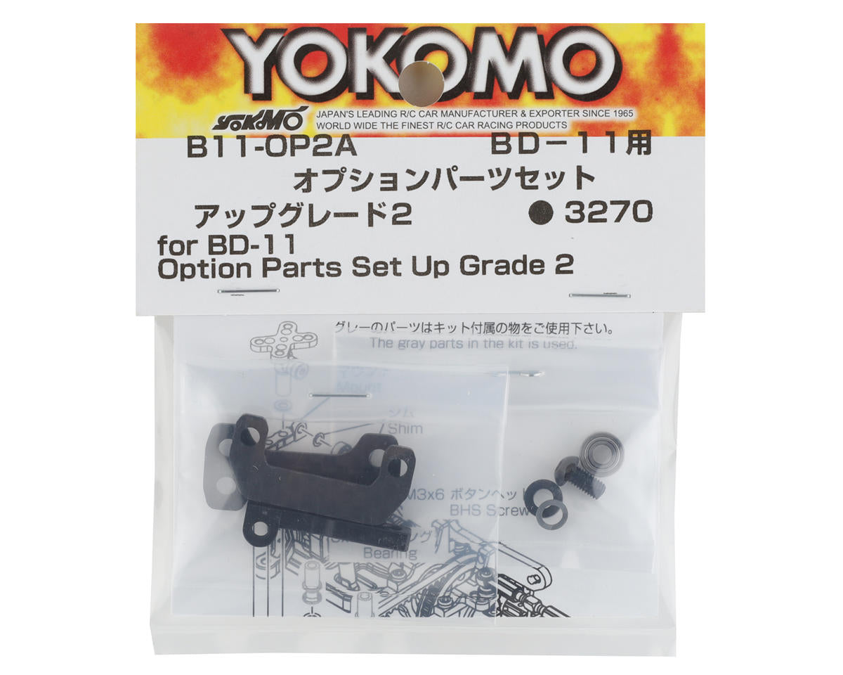 Yokomo BD11 Graphite Front Stiffener Plate & Front Belt Tensioner