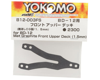 Yokomo BD12 Graphite Front Upper Deck (1.5mm)
