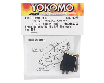 Yokomo BD9 Front Balance Weight (2) (10g)