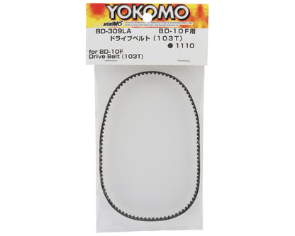 Yokomo BDFWD Front Drive Belt (103T) (Black)
