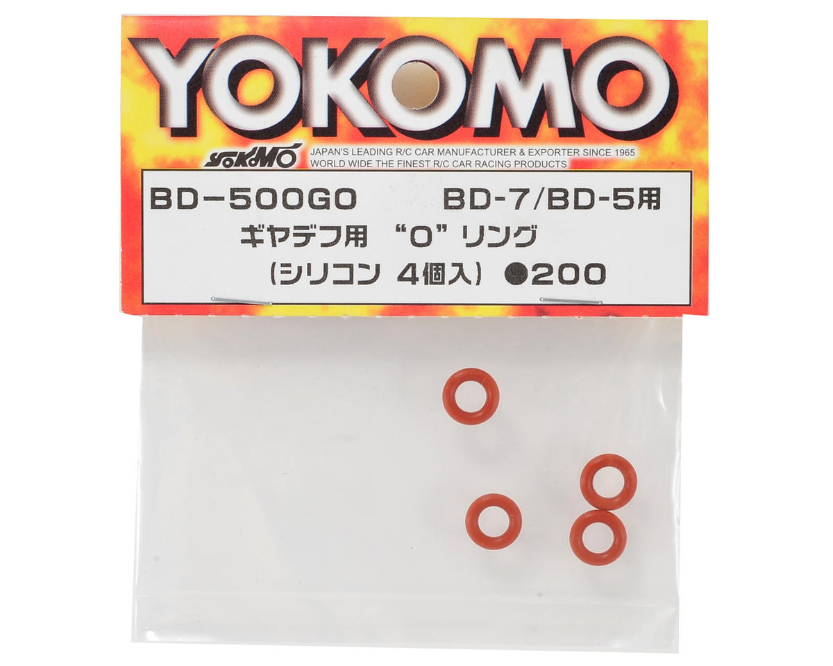 Yokomo Silicone Gear Differential O-Ring (Red) (4)