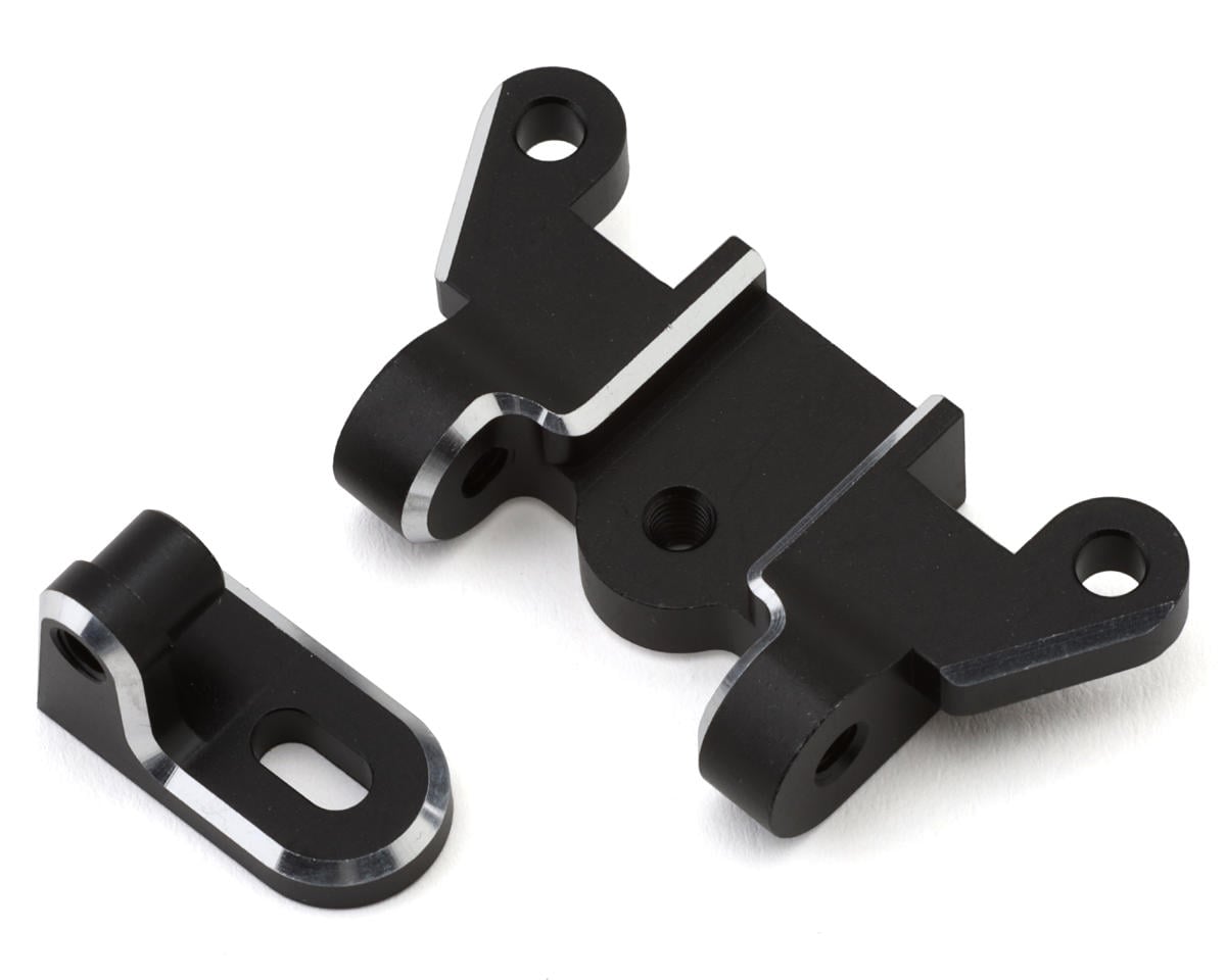 Yokomo MD 3.0 Aluminum Rear Upper Deck Mount & Tensioner Set (Black)