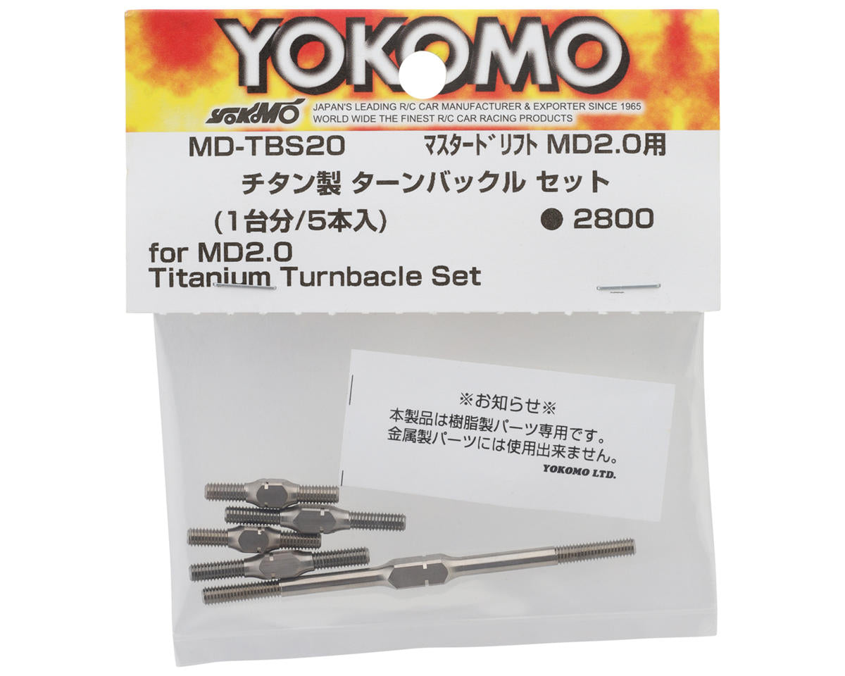 Yokomo MD 2.0 Titanium Turnbuckle Set