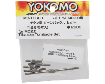 Yokomo MD 2.0 Titanium Turnbuckle Set