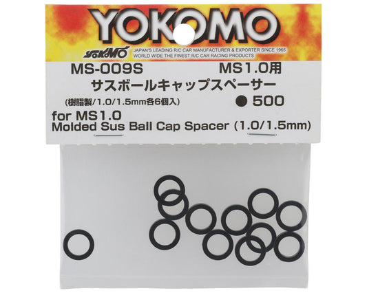 Yokomo MS1.0 Molded Suspension Ball Cap Spacer (1.0 & 1.5mm)