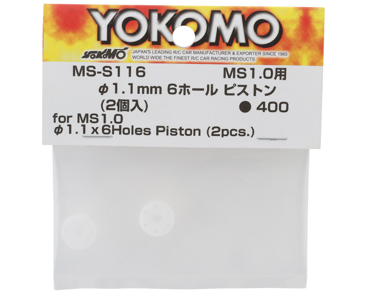 Yokomo MS1.0 Shock Pistons (6x1.1mm) (2)