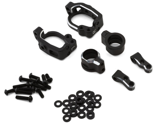 Yokomo RD/SD/MD Aluminum Adjustable Front Steering Block Set (Black)