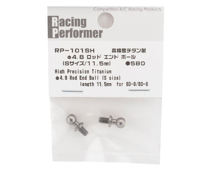 Yokomo BD9 2019 High Precision Titanium Rod Ball End (2) (Small) (11.5mm)