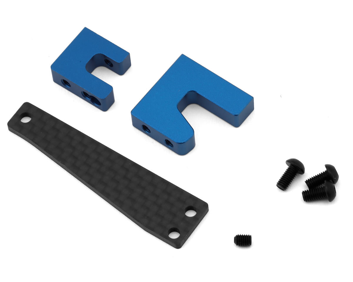 Yokomo RS2.0 Aluminum/Graphite Servo Mount Set (Blue)
