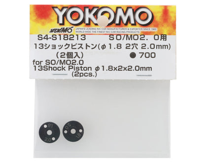 Yokomo 13mm Shock Piston (2x1.8mm) (2)