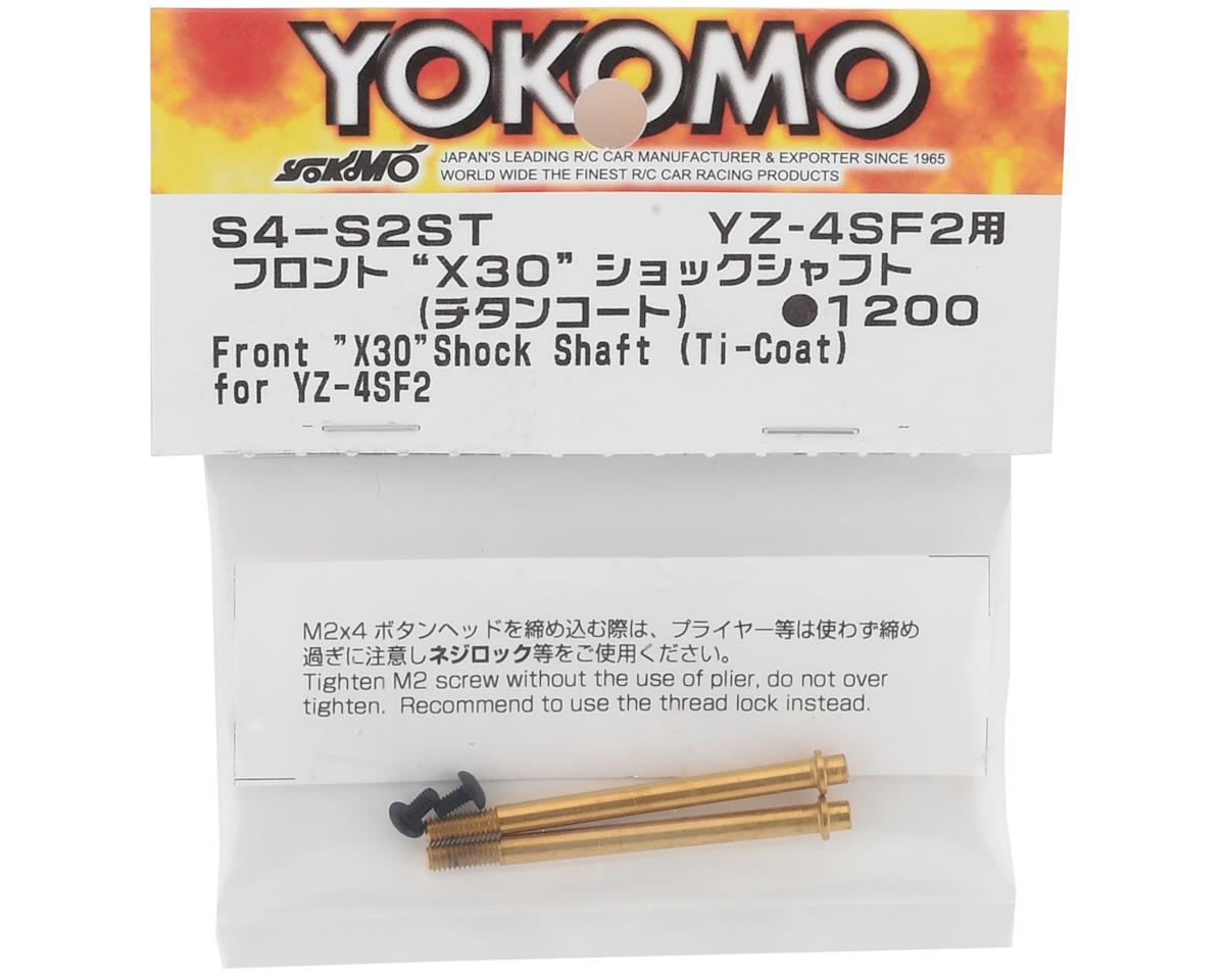 Yokomo YZ-4 SF2 X30 Shock Shaft w/Titanium Coating (Front) (2)