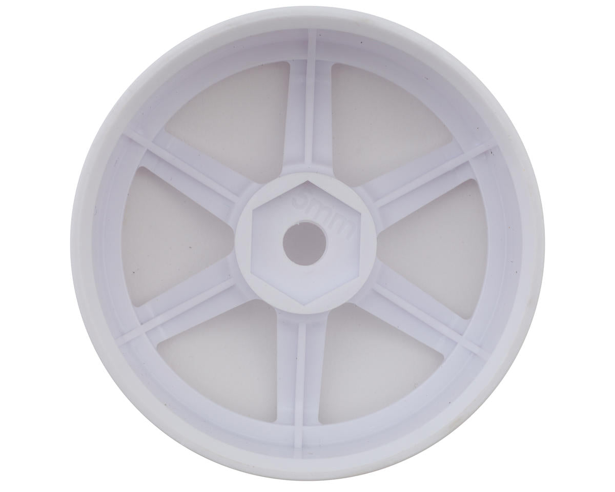 Yokomo 6-Spoke Drift Wheels (White) (2) (5mm Offset)