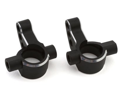 Yokomo RD/SD Aluminum Light Weight Steering Blocks (Black) (2) (0°)