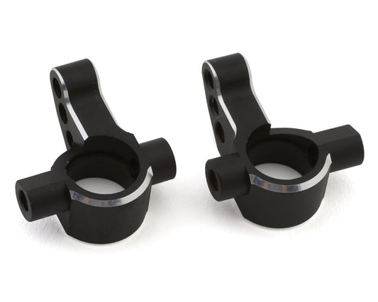 Yokomo RD/SD Aluminum Light Weight Steering Blocks (Black) (2) (0°)