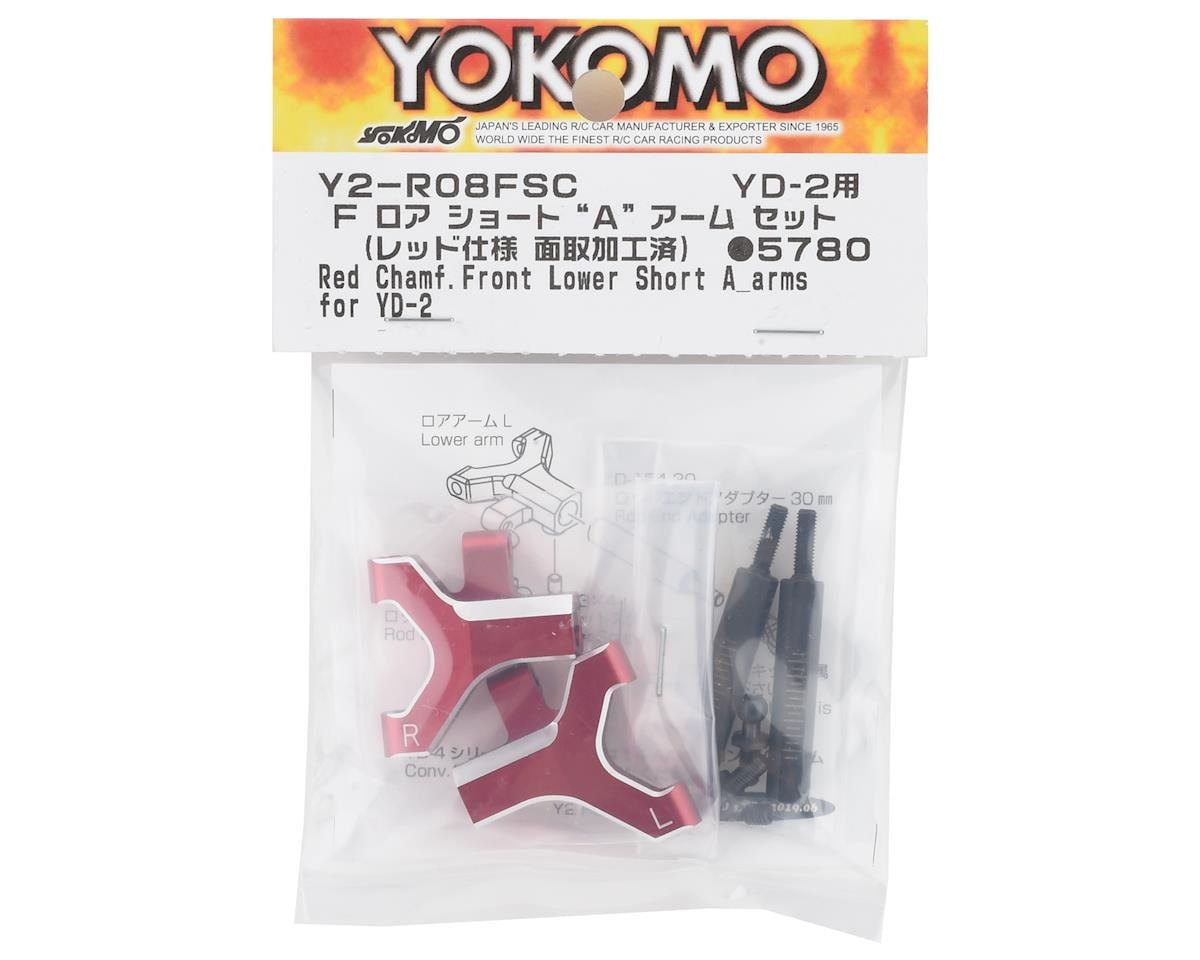 Yokomo YD-2 Aluminum Front Lower Short A Arm Set (Red)