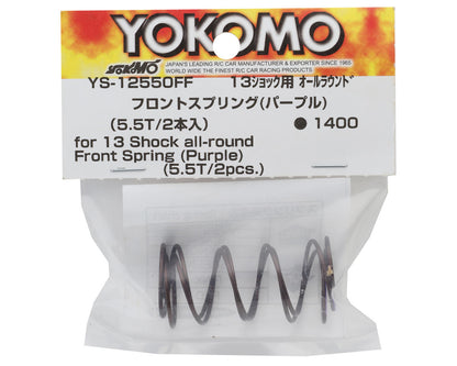 Yokomo "All-Round" Front Off-Road 13mm Spring (Purple/5.50T)