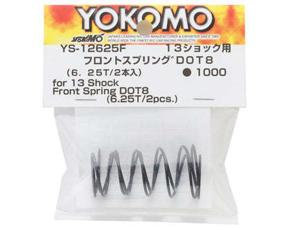 Yokomo 13mm Front Shock Spring (6.25T/DOT 8)