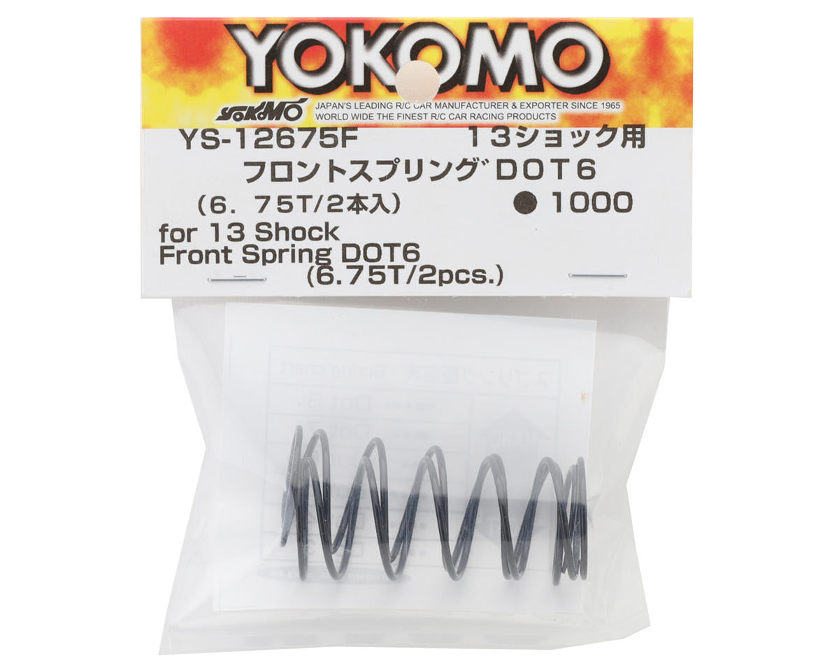 Yokomo 13mm Front Shock Spring (6.75T/DOT 6)