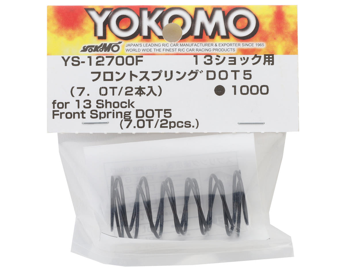 Yokomo 13mm Front Shock Spring (7.0T/DOT 5)