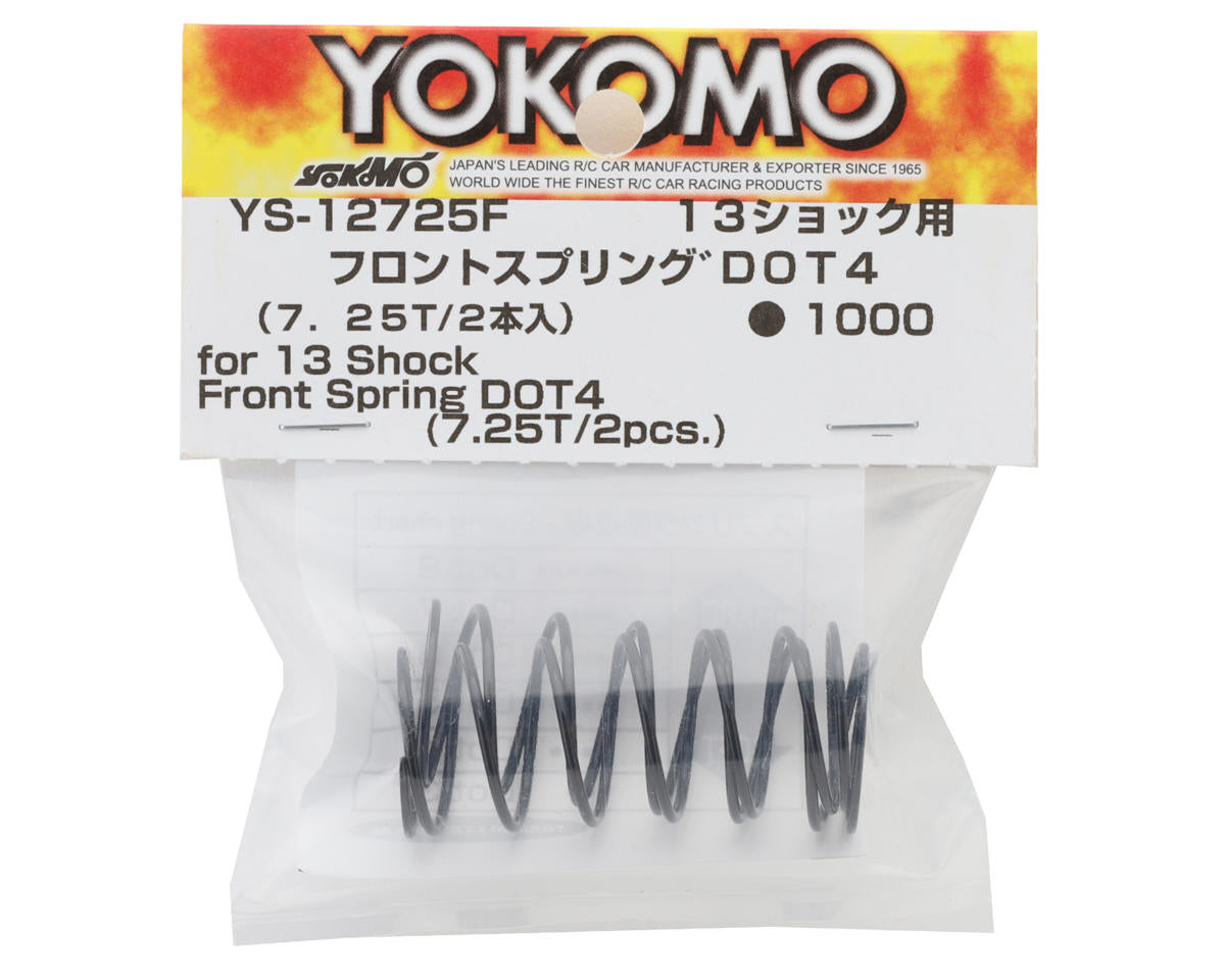Yokomo 13mm Front Shock Spring (7.25T/DOT 4)