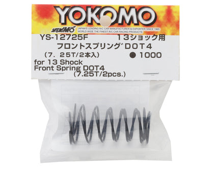 Yokomo 13mm Front Shock Spring (7.25T/DOT 4)