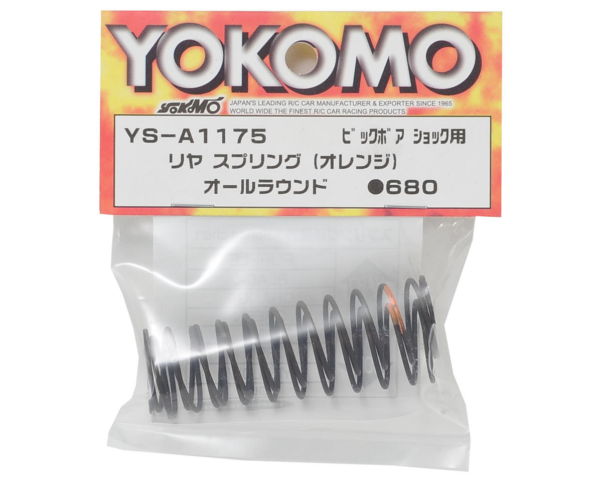 Yokomo Big Bore Rear Shock Spring Set (Orange)