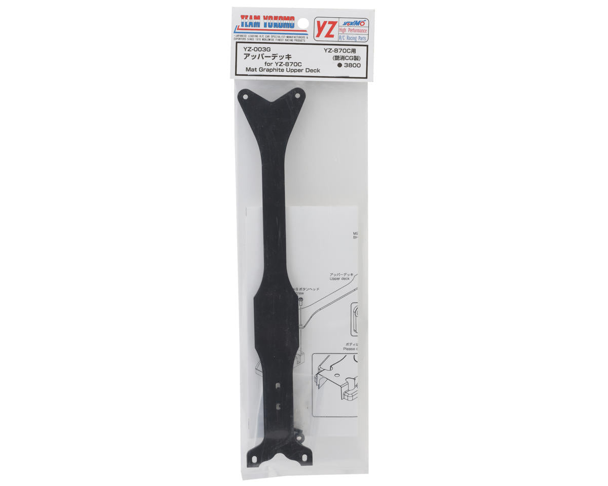 Yokomo 870C Super Dog Fighter Matte Graphite Upper Deck