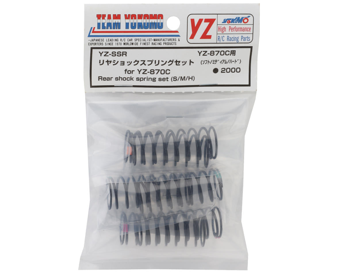 Yokomo 870C Super Dog Fighter Rear Shock Springs Set (Soft/Med/Hard)
