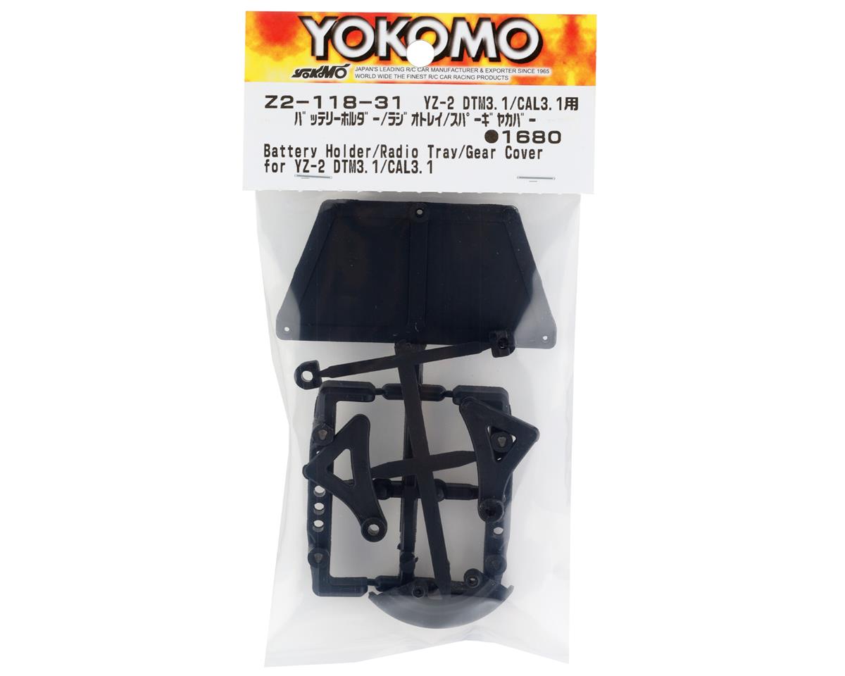 Yokomo YZ-2 DTM 3.1/CAL3.1 Battery Holder, Radio Tray & Gear Cover Set