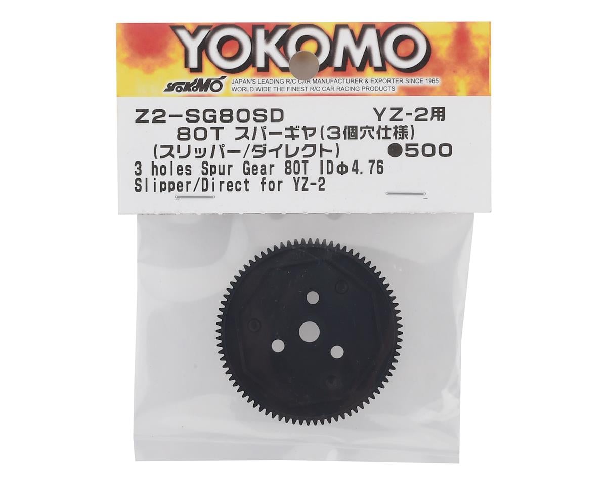 Yokomo YZ-2 48P Dual Pad/3 Hole Spur Gear (Slipper/Direct) (80T)