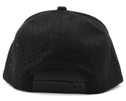 Yokomo Factory Team Snapback Flatbill Hat (Black/Grey) (One Size Fits Most)