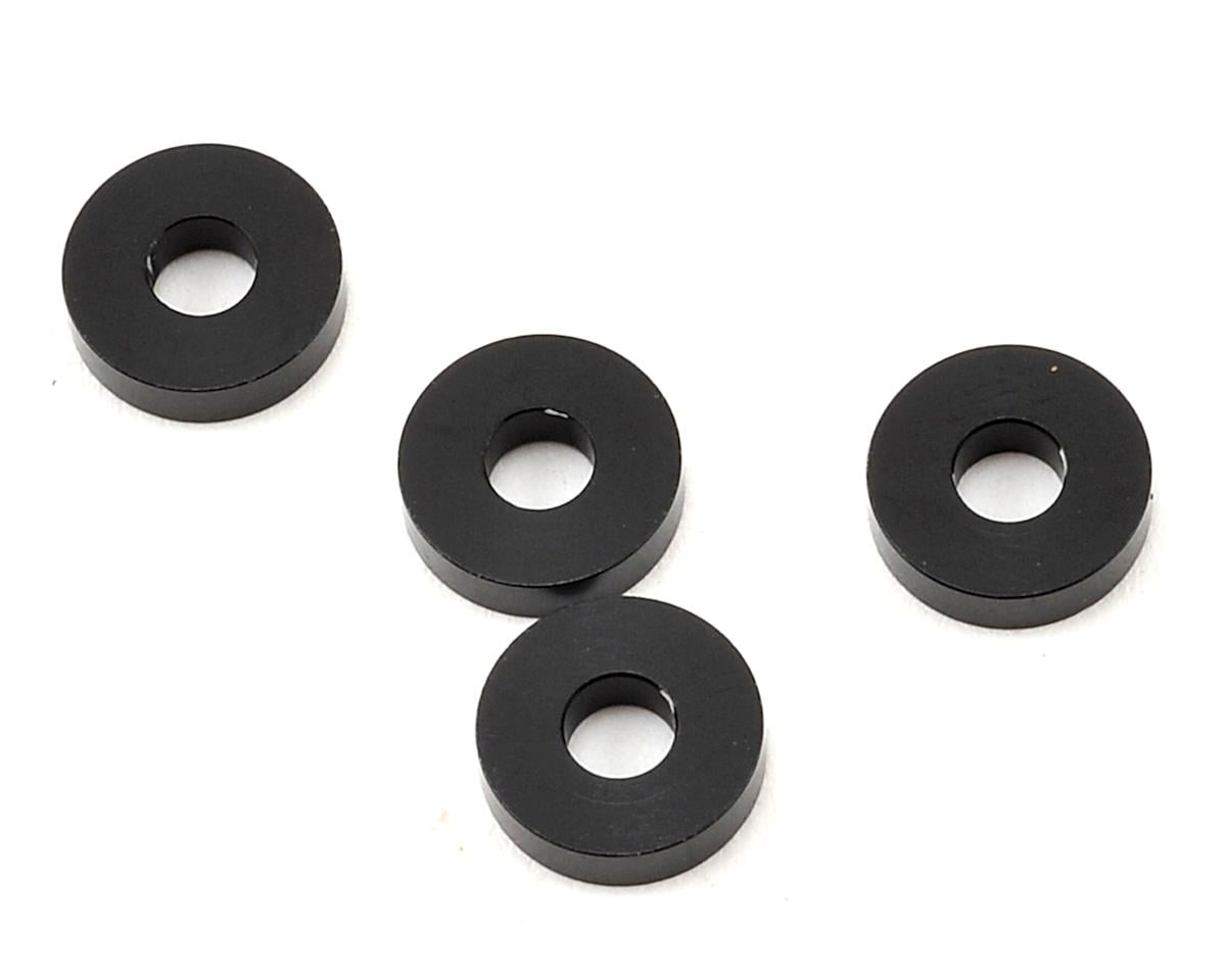 Yokomo 3x8x2mm Aluminum Spacer (Black) (4)