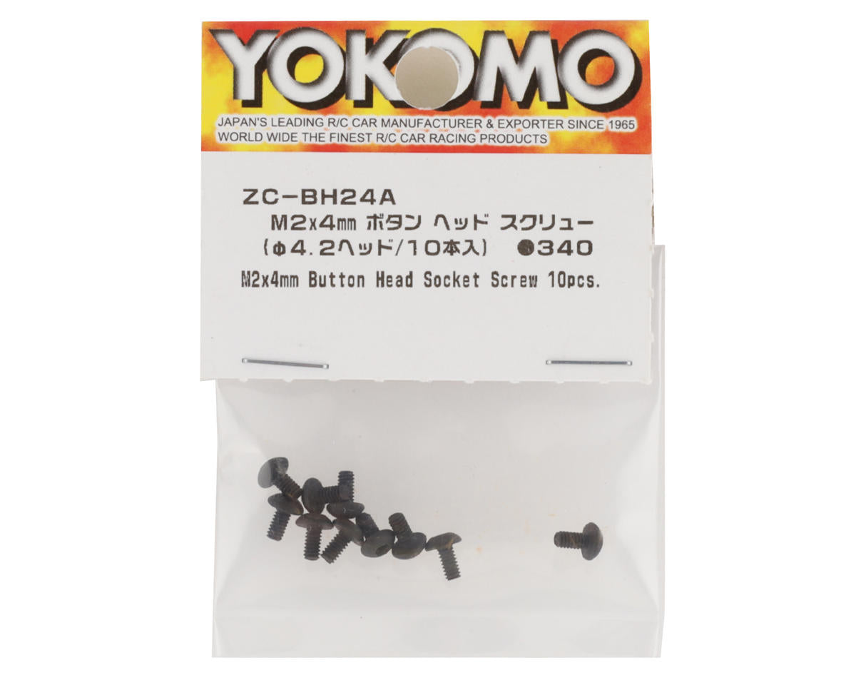 Yokomo 2x4mm Button Head Screws (10)