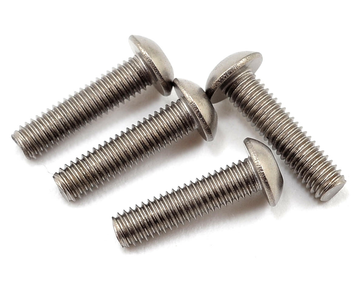 Yokomo 3x12mm Titanium Button Head Screw (4)