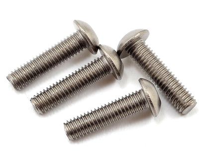 Yokomo 3x12mm Titanium Button Head Screw (4)