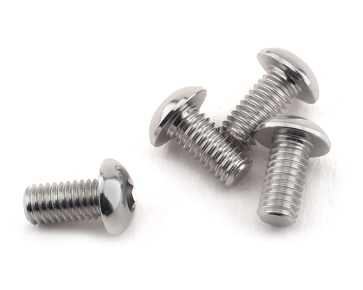 Yokomo 3x6mm Aluminum BD9 Button Head Hex Screw (4)
