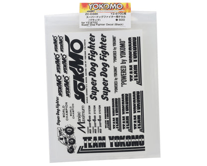 Yokomo 870C Super Dog Fighter Decal Set (Black)