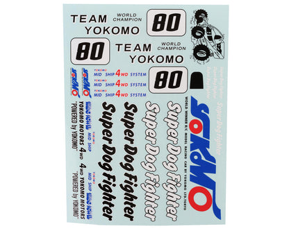 Yokomo 870C Super Dog Fighter Decal Sheet