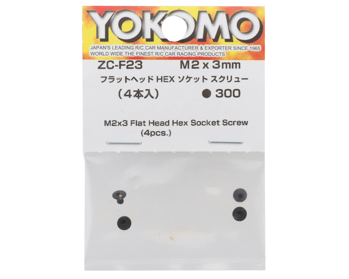 Yokomo 2x3mm Flat Head Screw (4)