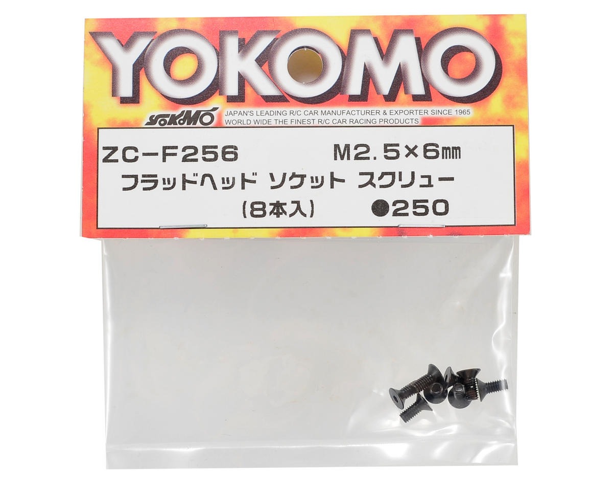 Yokomo 2.5x6mm Flat Head Hex Screw (10)