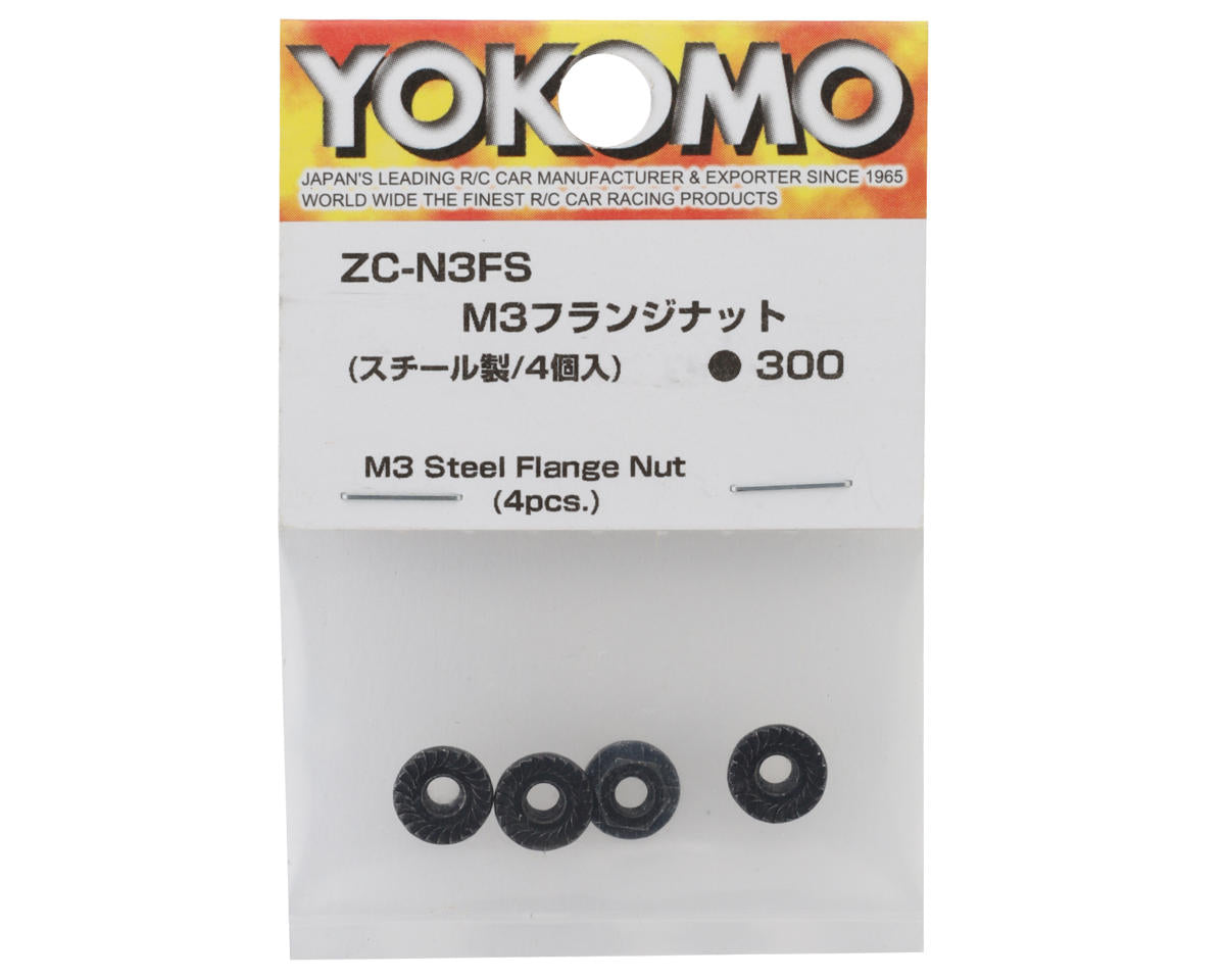 Yokomo 3mm Steel Flange Nut (4)