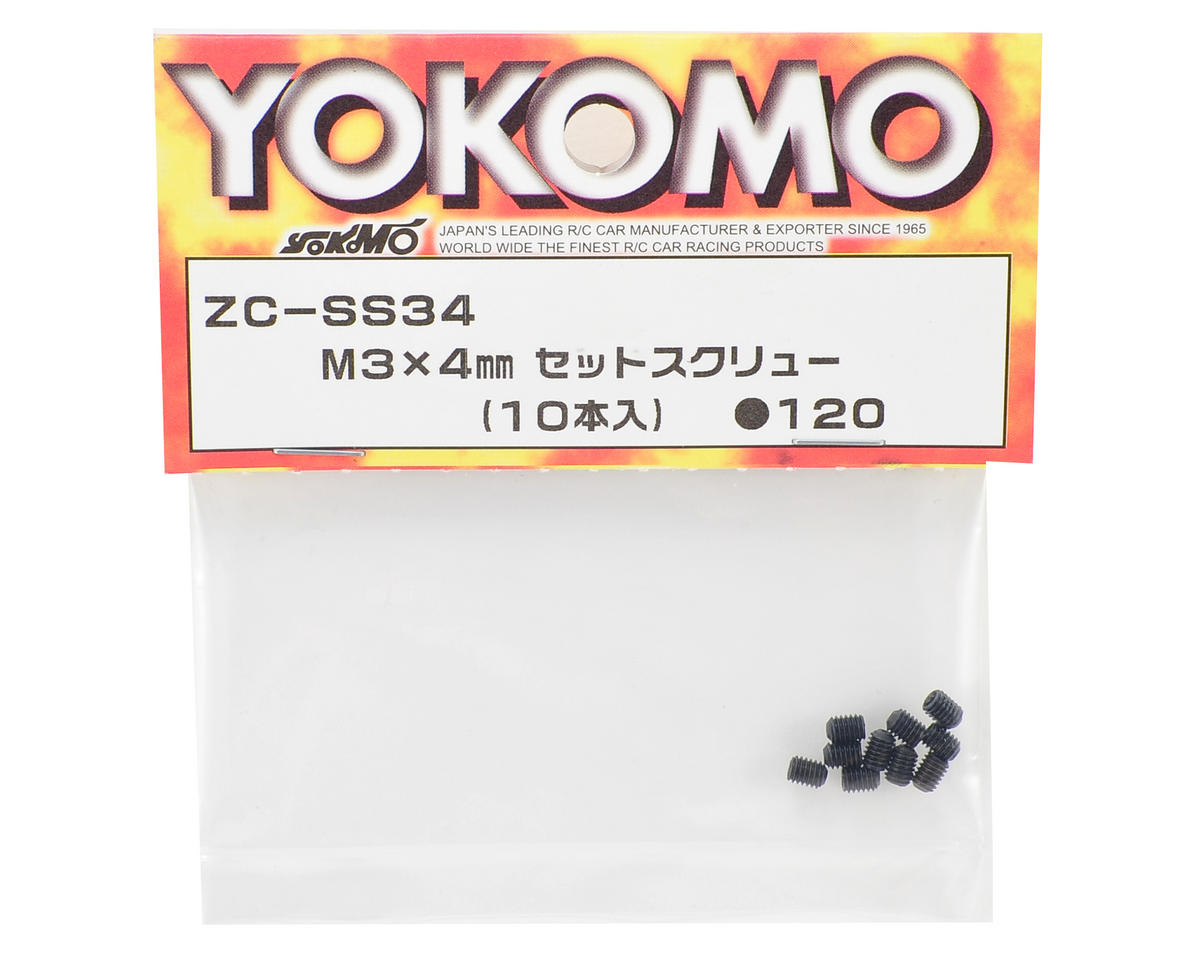Yokomo 3x4mm Set Screw (10)