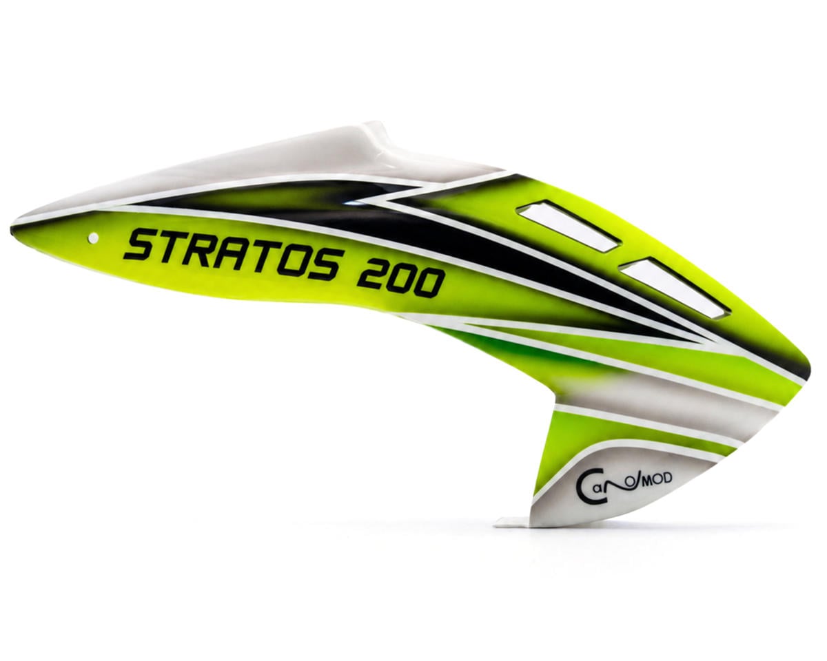 Canomod XLPower Stratos 200 A2 Fiberglass Airbrush Pre-Painted Canopy (Green)