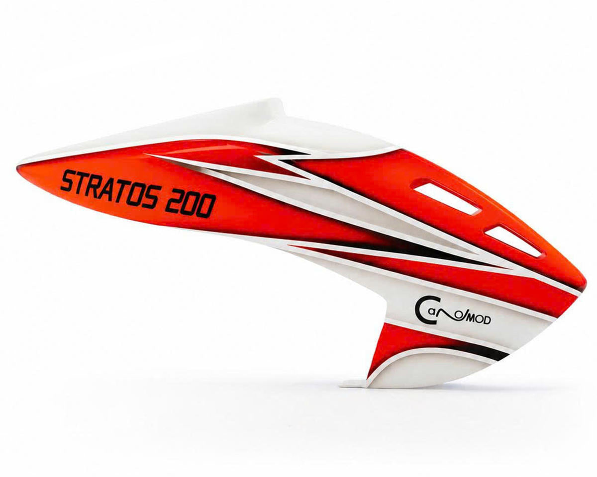 Canomod XLPower Stratos 200 A2 Fiberglass Airbrush Pre-Painted Canopy (Red)